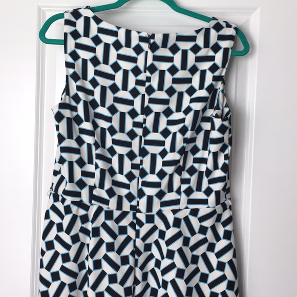 Blue, black, and white Dress size 14 - Picture 3 of 4
